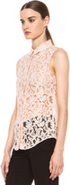 Thumbnail for your product : Victoria Beckham 50's Boy Shirt in Blush Lace
