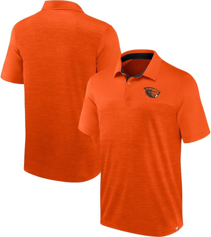 Men's Fanatics Heather Orange Oregon State Beavers Classic Homefield Polo Shirt