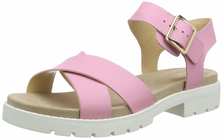 clarks ladies pink sandals