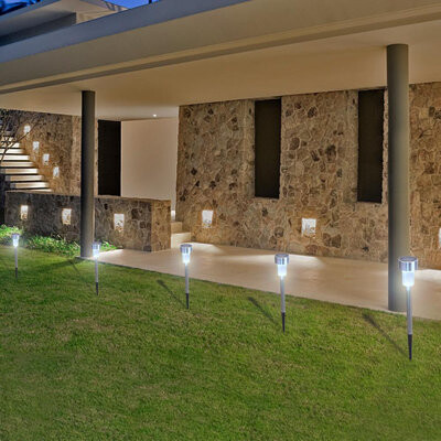Winado Steel Low Voltage Solar Powered Pathway Light