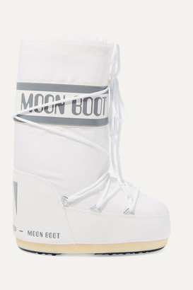 Moon Boot Shell And Faux Leather Snow Boots - White
