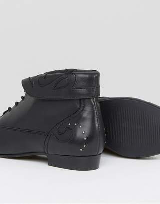 ASOS Design AUTUMN Leather Lace Up Boots