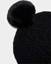 Thumbnail for your product : Ted Baker KYLIEE Cable knit wool-blend bobble hat