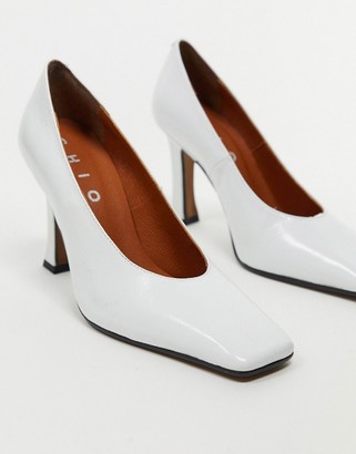 CHIO court shoes in white leather