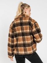 Thumbnail for your product : Stussy Linfield Zip Up Sherpa Jacket in Tan