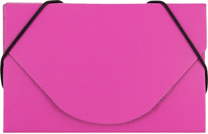 JAM Paper & Envelope JAM Business Card Holder Case, Fuchsia Pink, 1/Pack