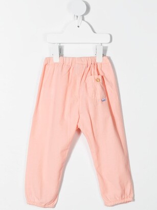 Knot Drawstring Cotton Trousers