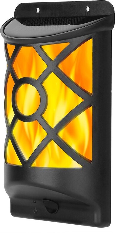 Fresh Fab Finds Flame Solar Lights Outdoor 96 LEDs Waterproof ...