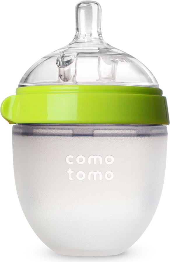 Comotomo Baby Bottle, Green, 5 oz