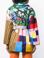 Thumbnail for your product : Mary Katrantzou patchwork belted coat