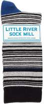 Thumbnail for your product : Velvet by Graham & Spencer MULTI STRIPE CREW SOCK BY LITTLE RIVER SOCK MILL