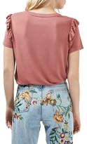 Thumbnail for your product : Topshop Women's Frill Sleeve Tee