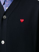 Thumbnail for your product : Comme des Garçons PLAY Heart logo V-neck cardigan
