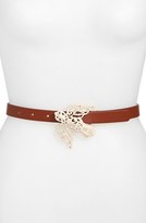 Thumbnail for your product : Betsey Johnson Ceramic Bird Buckle Belt