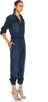 Thumbnail for your product : Band Of Outsiders Denim Collared Cotton Jumpsuit in Indigo