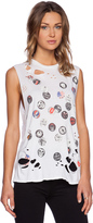 Thumbnail for your product : Lauren Moshi Roxanne Pins Vintage Muscle Tank