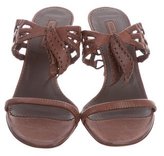 Thumbnail for your product : Cesare Paciotti Leather Slide Sandals