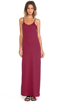 Thumbnail for your product : Bobi Light Weight Jersey Striped Maxi Dress