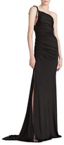 Thumbnail for your product : Halston x Netflix Anjelica Jersey One-Shoulder Gown