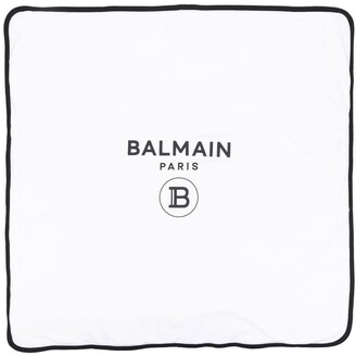 Balmain Kids Logo-Print Blanket