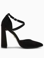 Thumbnail for your product : Topshop Grape Flare Heel Courts - Black