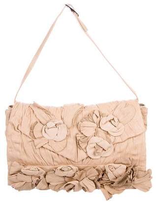 Valentino Rosette Shoulder Flap Bag