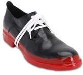Thumbnail for your product : MATTIA CAPEZZANI Leather Lace-Up Shoes W/ Rubberized Sole