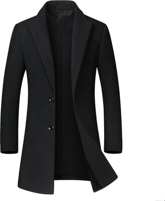  Men's Black Formal Business Suit Jacket Large Size