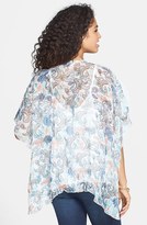 Thumbnail for your product : Band of Gypsies Print Chiffon Cardigan (Juniors)
