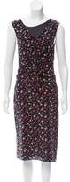 Thumbnail for your product : Nina Ricci Silk Floral Print Dress w/ Tags