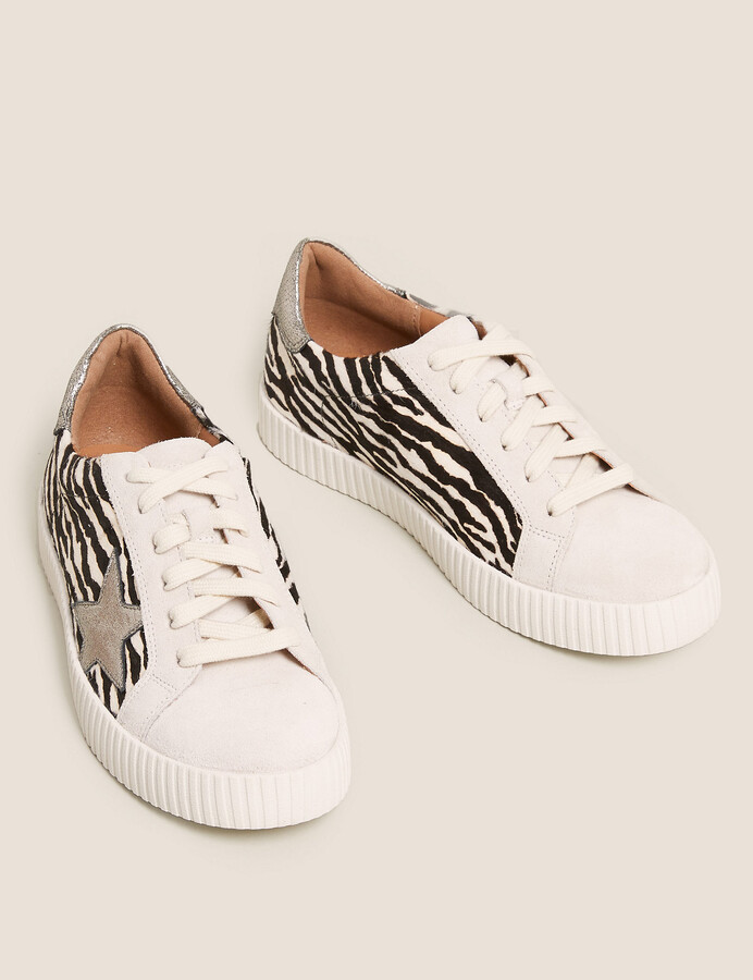 leopard print star trainers