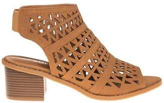 Sole New Womens Tan Billie Synthetic Sandals Gladiators Elasticated