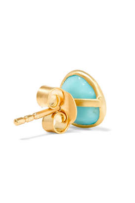 Pippa Small 18-karat Gold Turquoise Earrings