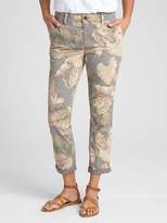 Thumbnail for your product : Gap Print Girlfriend Chinos