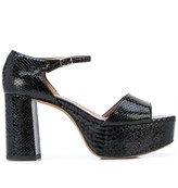 Thumbnail for your product : Tabitha Simmons Patton 85mm snakeskin effect sandals