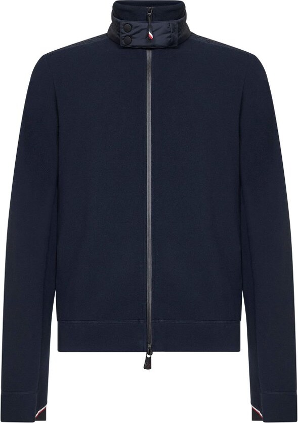 Moncler Grenoble Logo Embroidered Zip-Up Sweatshirt