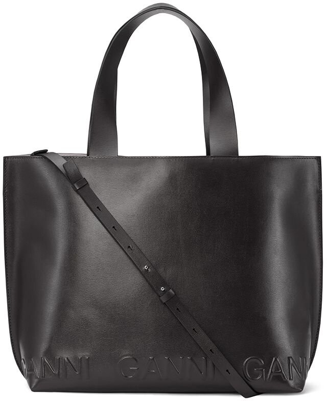 ganni leather bolsa