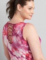 Thumbnail for your product : Lane Bryant LIVI Tie-Dye Strappy-Back Dress