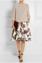 Thumbnail for your product : Rochas Printed satin skirt