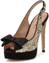 Thumbnail for your product : Miss KG Giselle Bow Peeptoe Slingback Platforms