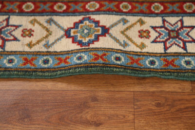 Rug Source Outlet Green Wool Kazak Pakistani Runner Rug Handmade 3X10