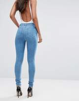 Thumbnail for your product : ASOS Tall Ridley High Waist Skinny Jeans In Harry Lightwash Blue
