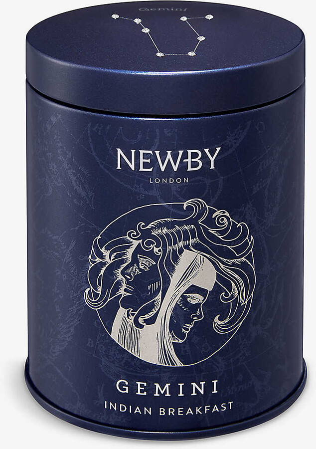 Newby Teas Uk Zodiac Collection Gemini Indian breakfast tea tin with