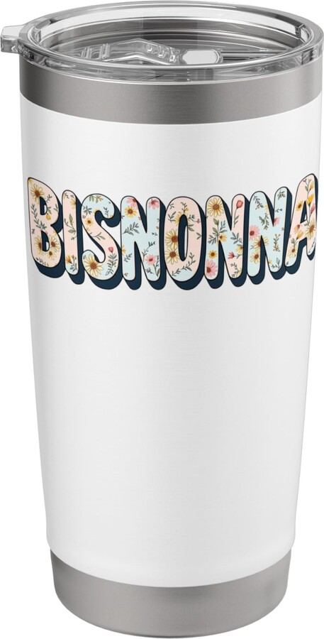 Wildflower Bisnonna Apparel for Women Wildflowers Bisnonna Floral Mother's Day Bisnonna Stainless Steel Insulated Tumbler