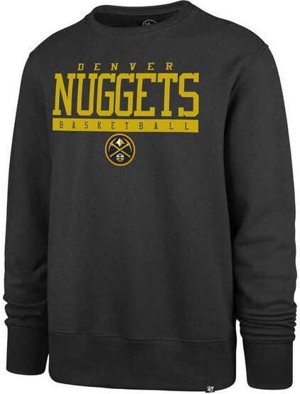 '47 Denver Nuggets Sideline Block Crewneck Small Charcoal
