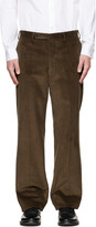 Thumbnail for your product : Husbands Brown High-Rise Trousers