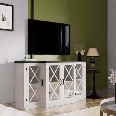 Ophelia & Co. Farmhouse TV Stand wih Storage 63\