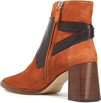 Tod's Leather-paneled Suede Ankle Boots