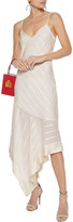 Thumbnail for your product : CAMI NYC The Becky Asymmetric Silk-jacquard Midi Slip Dress