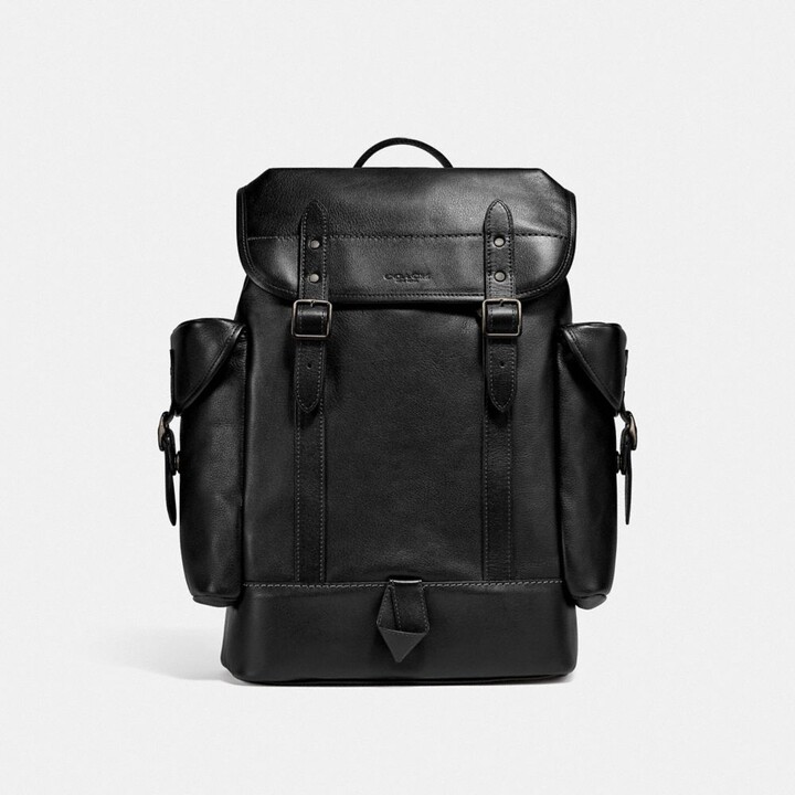 black coach backpack mens